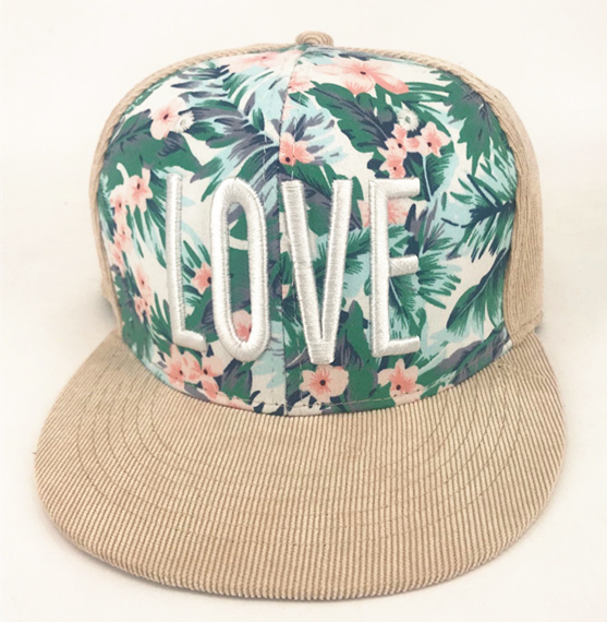 3D embroidery with printing cap01