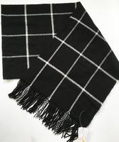 checked wowen scarf (2)