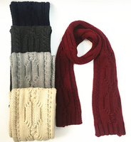 winter knitted jacquard scarf (1)