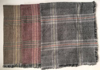 winter woven plaid scarf02