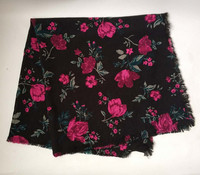 Winter woven emborider scarf