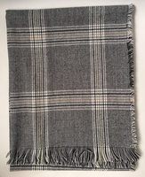 winter woven plaid scarf01