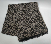 Leopard woven scarf